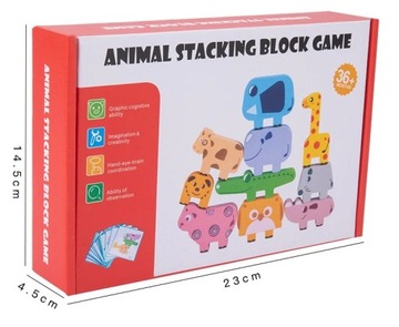 ДЕРЕВЯННЫЕ БЛОКИ ЖИВОТНЫЕ ОБРАЗОВАТЕЛЬНАЯ ЗАГАДКА МОНТЕССОРИ