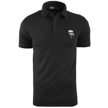 Karl Lagerfeld koszulka polo męska 745022 500221 rozmiar XL czarna