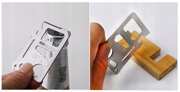 PRZETRWANIA SURVIVAL CARD NÓŻ TOOL L2E98 KARTA PRZ