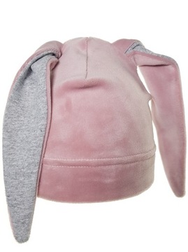 КРОЛИК ЗАЯЦ ДЛИННОУШАЯ ШАПКА ВЕСНА ОСЕНЬ 0-6 ЛЕТ 3 УЗОРА