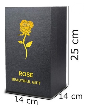 ВЕЧНАЯ РОЗА В СТЕКЛЕ, СВЕТЯЩИЙСЯ СВЕТОДИОД В ЧЕРНОЙ КОРОБКЕ, ПОДАРОК ​​НА ЖЕНСКИЙ ДЕНЬ