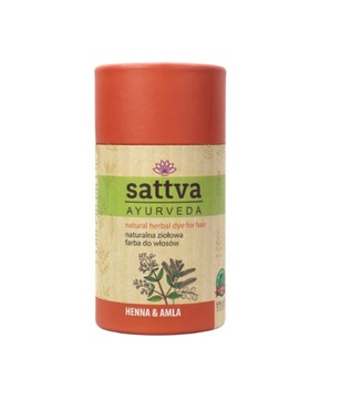 SATTVA HENNA Z AMLĄ - gotowa naturalna mieszanka na intensywny rudy