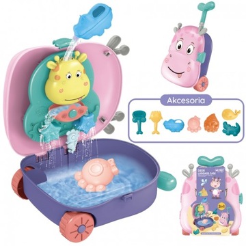 Набор чемоданов Jelonek 3в1 для игрушек с песком и водой