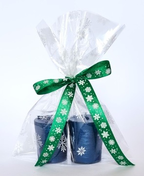 Torebki foliowe woreczki celofan na słodycze ŚWIĄTECZNE GWIAZDKI 15x20 50 s