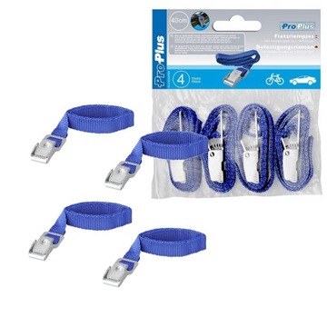 PASKI DO BAGAŻNIKÓW ROWEROWYCH TEKSTYLNE 4szt 40cm MOCNE