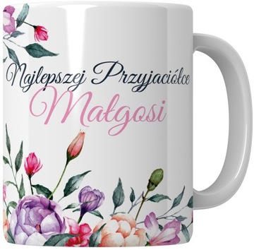 KUBEK dla Niej Dzień Kobiet Walentynki KWIATY IMIĘ