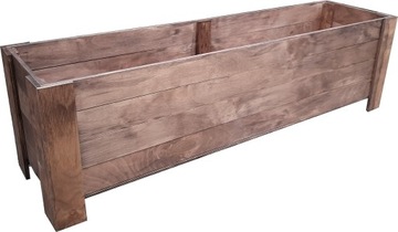 DONICZKA SKRZYNKA DREWNIANA 85cm WARZYWNIK ZIELNIK OGRÓDEK KWIATY ZIOŁA