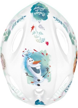 ВЕЛОСИПЕДНЫЙ ШЛЕМ ДЕТСКИЙ СПОРТИВНЫЙ МОРОЗ 52-56см размер ELSA FROZEN. М