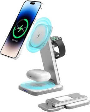 Bezprzewodowa stacja ładująca 3w1 bezprzewodowa magnetyczna dla iPhone
