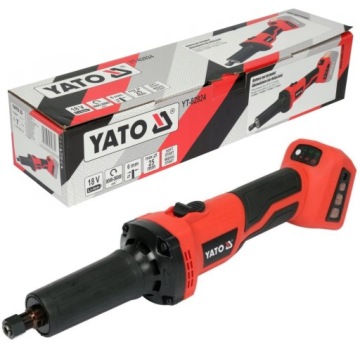ПРЯМОШЛИФОВАЛЬНАЯ МАШИНА YATO БЕСЩЕТОЧНАЯ АККУМУЛЯТОРНАЯ 18 В 6 мм МЕДЛЕННЫЙ СТАРТ