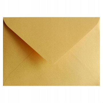 Biurowe KOPERTY Listowe KOPERTY Pocztowe KOPERTA Logos C6 złoty 162x116 mm
