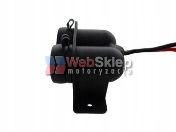 GNIAZDO ZAPALNICZKI WODOODPORNE PODWÓJNE 12V 15A