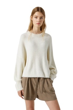 Sweter damski PULL&BEAR prążkowany r. S