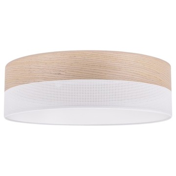 LAMPA SUFITOWA WISZĄCA PLAFON BIAŁY 50CM DO SYPIALNI SALONU ABAŻUR FORNIR