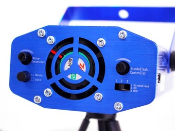 LASER DISCO PROJEKTOR LASEROWY CZUJNIK DŹWIĘKU 3D