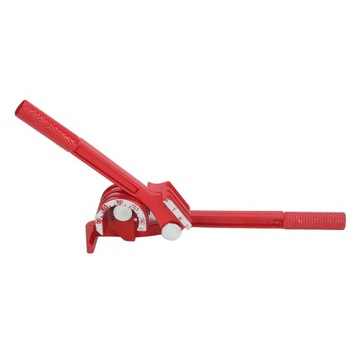 Miniaturowa giętarka do rur ze stopu aluminium, czerwona, 3 w 1, 6 mm, 8 mm, 10 mm, ręczna, do gięcia rur