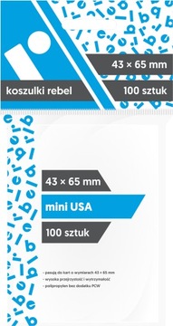 Koszulki na karty Rebel (43x65) Mini USA 100 sztuk