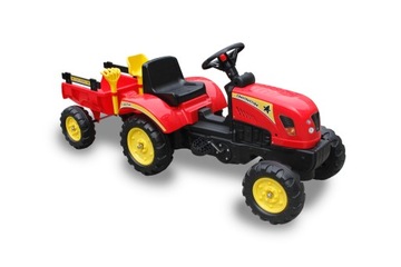 Педальный трактор с прицепом и аксессуарами 133 см.