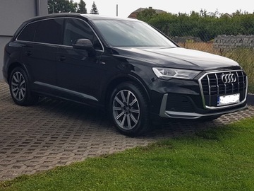 Audi Q7 II SUV Facelifting  3.0 45 TDI 231KM 2022 AUDI Q7 S-LINE QUATTRO 3,0 TDI SZKLANY DACH 4x4 KRAJOWY I-WŁAŚCICIEL CZARNY