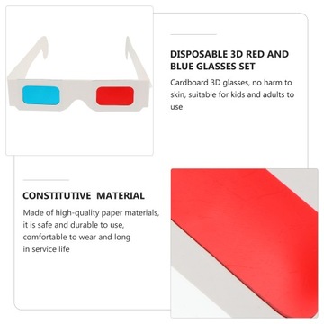 100 шт картонных 3D очков Universal Anaglyph