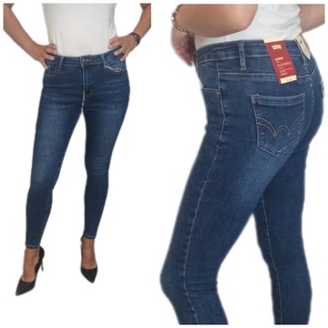 SPODNIE JEANSY DAMSKIE KLASYCZNE RURKI MODELUJĄCE