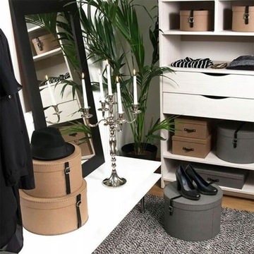 LUX 2x КОРОБКА-ОРГАНИЗАТОР КОНТЕЙНЕР ДЛЯ ШЛЯП В КОМПЛЕКТЕ