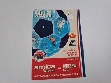 AMICA WRONKI - WIDZEW ŁÓDŹ 09-04-2003
