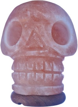 LAMPA SOLNA Z SOLI HIMALAJSKIEJ CZASZKA