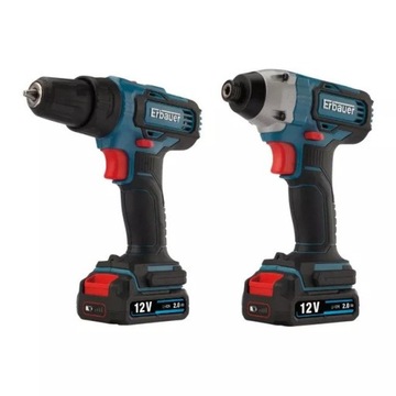 НАБОР ОТВЕРТОК ERBAUER 12 В 2 x 2,0 Ач