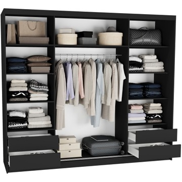 Norvio I шкаф-купе 250 см с зеркалом