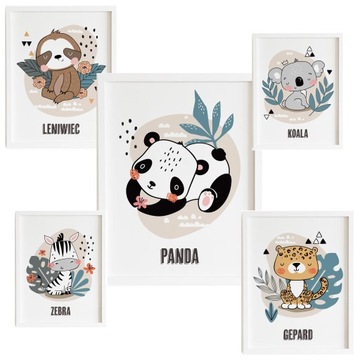 A3 lub 30x40 Plakat w stylu Skandynawskim JUNGLE