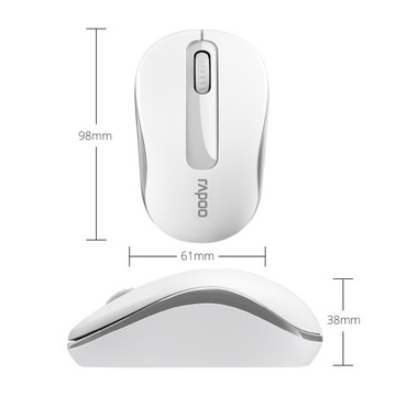 Беспроводная оптическая мышь RAPOO M10PLUS/белый