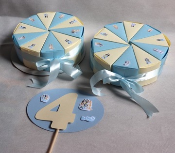 Бумага CAKE 20 шт. Голубые наклейки-топперы