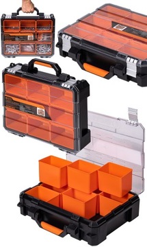 Усиленный органайзер для мастерской HD PORTABLE Tactix, 9 контейнеров