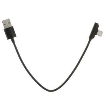 Угол 90 градусов Кабель USB Type C USB Type C Черный 0,25 м