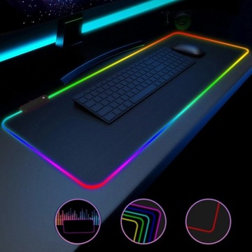 ИГРОВОЙ КОВРИК ДЛЯ МЫШИ СО СВЕТОДИОДНОЙ RGB ПОДСВЕТКОЙ