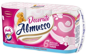 ALMUSSO DECORATO PAPIER TOALETOWY 3 WARSTWOWY A'6