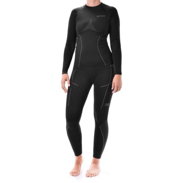 Komplet Bielizny Termoaktywnej Meteor Woman Black 2024 S/M