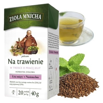BIG-ACTIVE herbata ziołowa ZIOŁA MNICHA NA TRAWIENIE 20 TOREBEK
