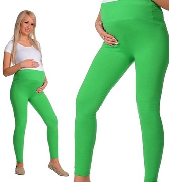 LEGGINSY CIĄŻOWE getry z panelem bawełna XXL/44