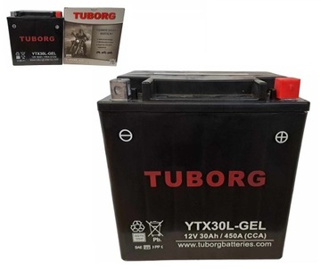 AKUMULATOR TUBORG YTX30L-GEL 12V 30Ah 450A ZAMIENNIK EXIDE VARTA YUASA