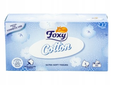 Салфетки Foxy Cotton Ultra soft 90 шт.