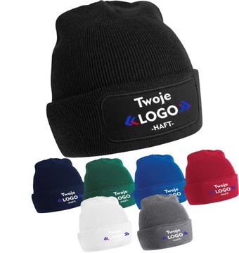 Czapka Zimowa FIRMOWA z LOGO Haft komputerowy x10