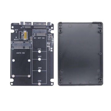 Адаптер M.2 SATA + mSATA на SSD-накопитель SATA 22 Pin Chassis NGFF