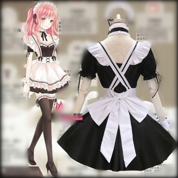 Cosplay Anime Kawiarni Strój Pokojówki Sukienka