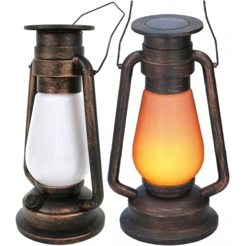 LAMPA SOLARNA STOJĄCA LAMPION LATARENKA RETRO TAŃCZĄCE PŁOMYKI 54 LED