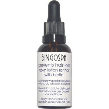 BINGOSPA wcierka do włosów zapobiega wypadaniu z biotyną Biotyna 20% 30ml