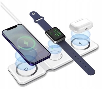 3 w1 15W Składana ładowarka indukcyjna do Apple iP