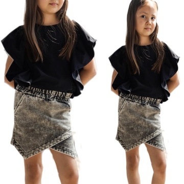 All For Kids SPÓDNICO-SPODENKI jeans grey 104 110