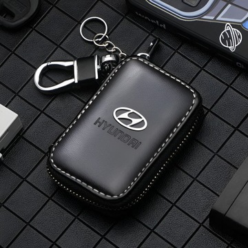 EKOSKÓRA ETUI SASZETKA POKROWIEC NA KLUCZE KLUCZYK SAMOCHODOWY HYUNDAI LOGO
